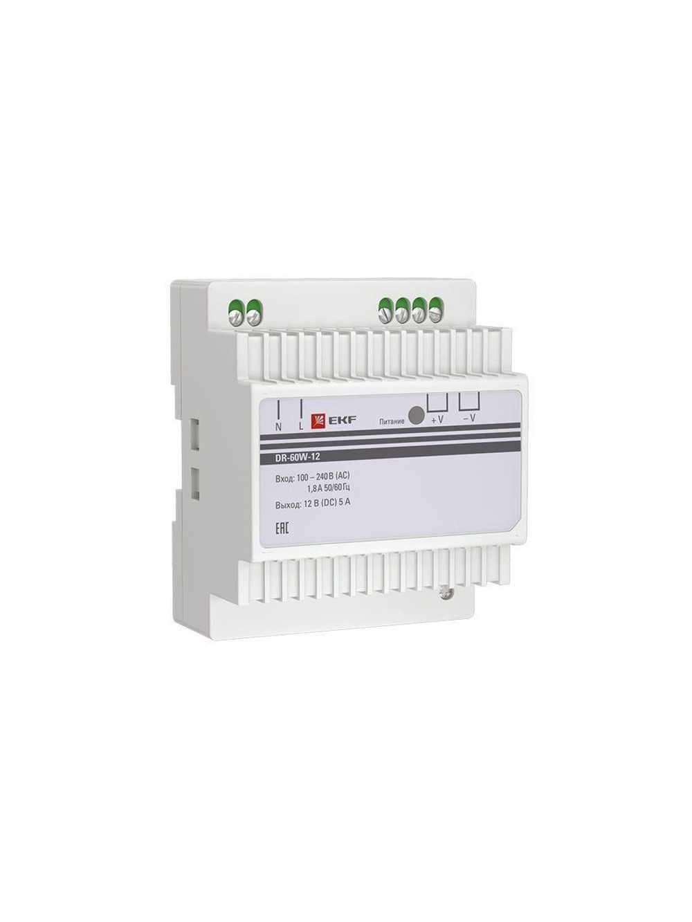 Блок питания 12В DR-60W-12 PROxima EKF dr-60w-12