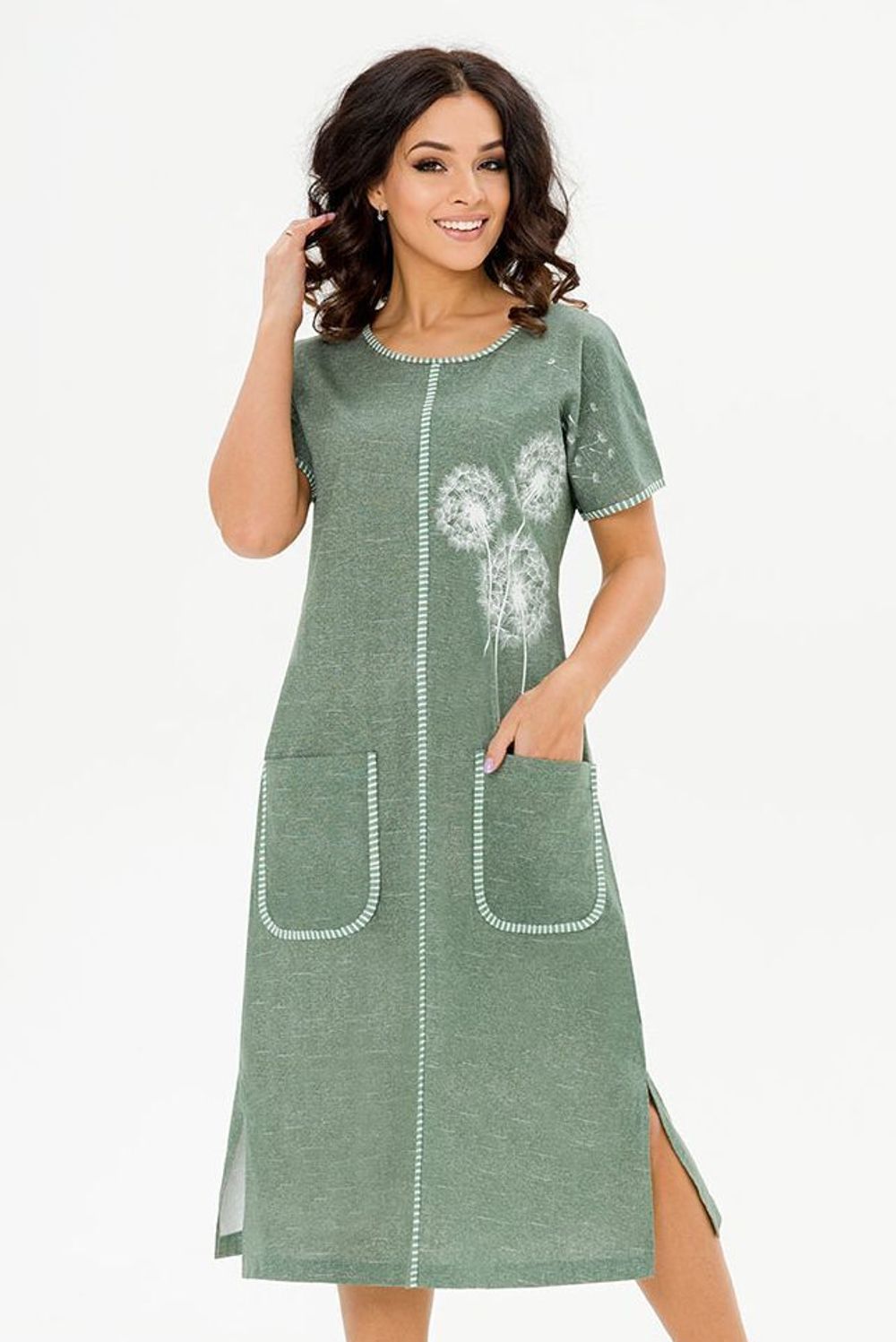 Платье Дориана (48-60) Serenada фисташковый (Акция)