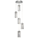 Citilux Джейн CL306051 Хрустальный подвесной светильник Хром