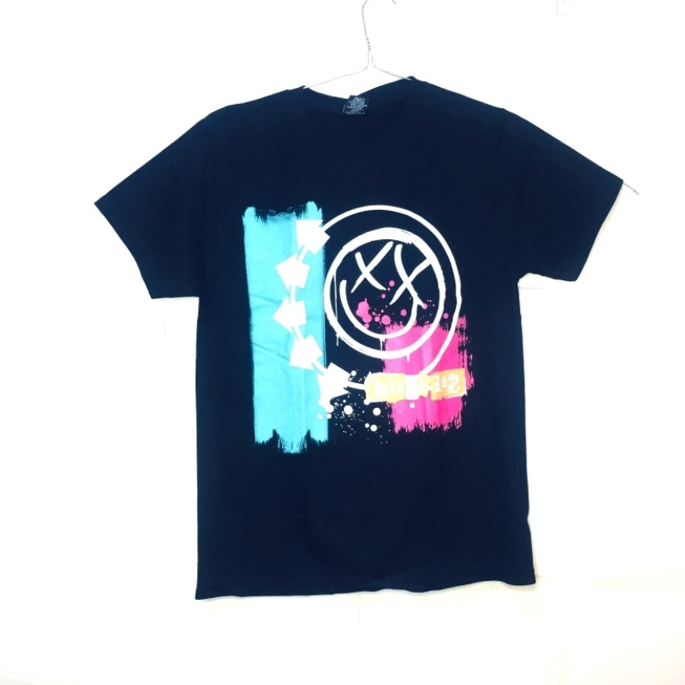 Футболка тайланд Blink-182 Со смайликом белым (XS)