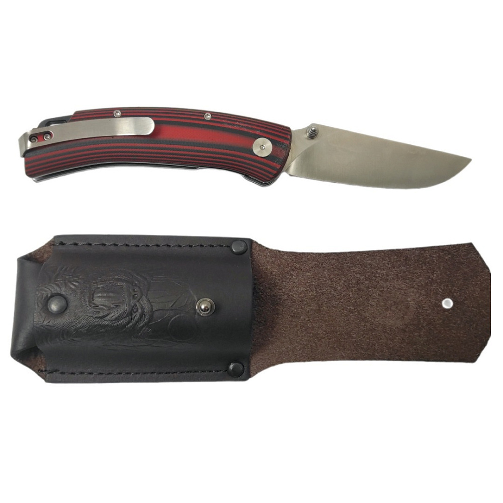 Нож складной Кузница Семина "Аляска" сталь VG10 рукоять черно-красная
