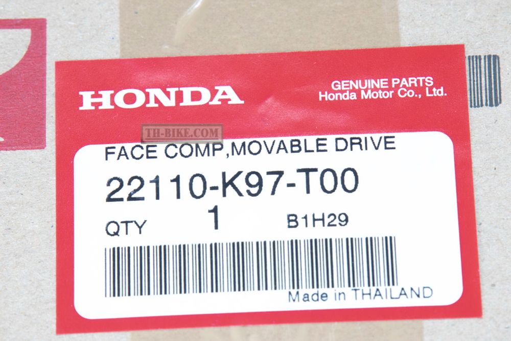 22110-K97-T00. FACE COMP., MOVABLE DRIVE. Honda PCX 2018-2020