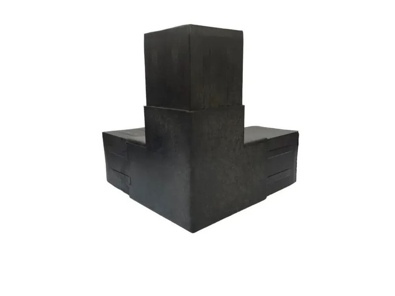 Уголок пластиковый, нейлоновый 120х120х120, AFG530-45 черный универсальный