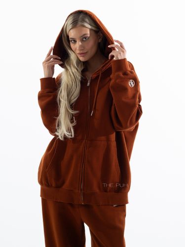 Спортивный костюм кирпичного цвета с лого