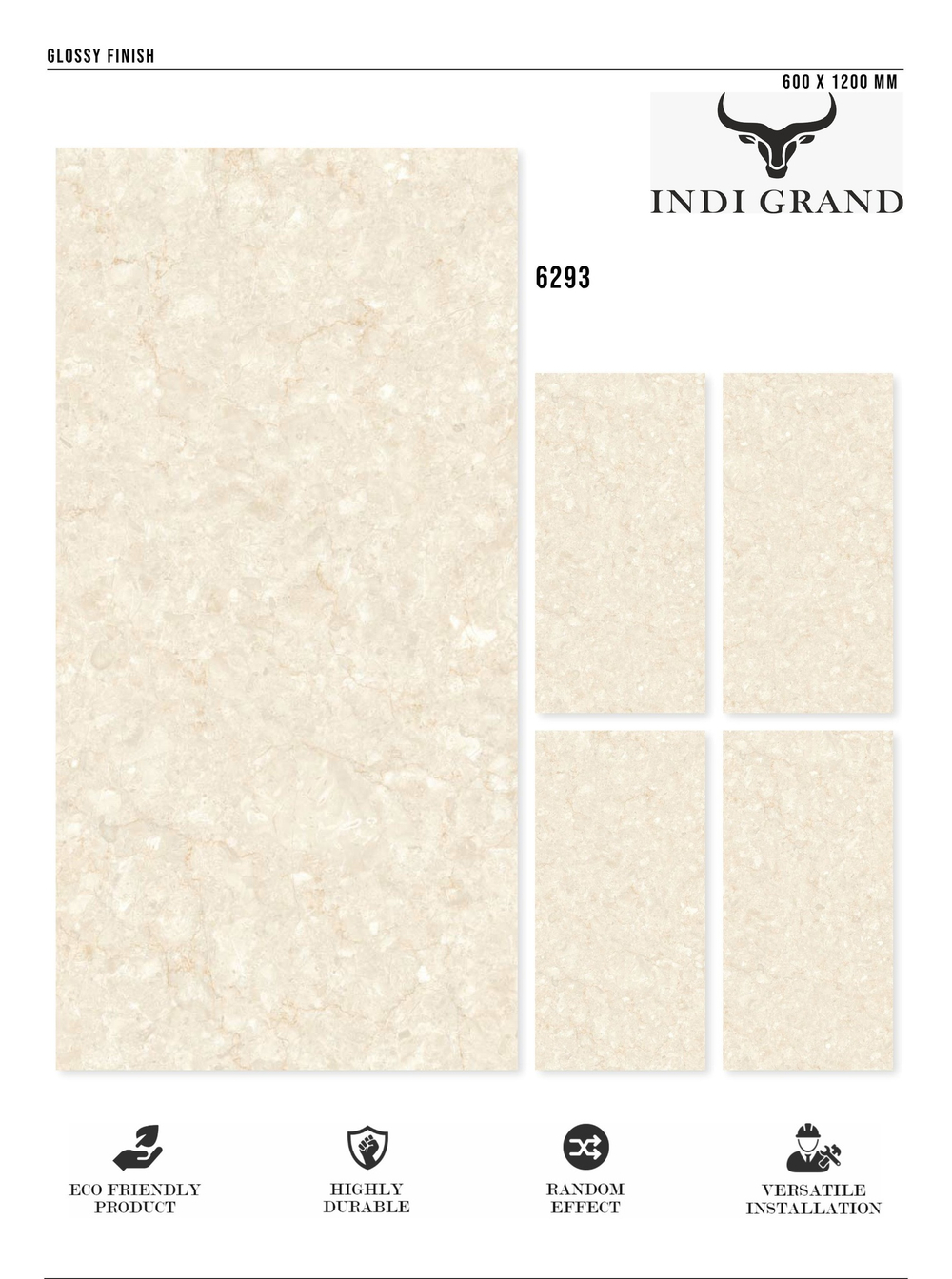 Керамогранит glossy №3 60х120, 6293