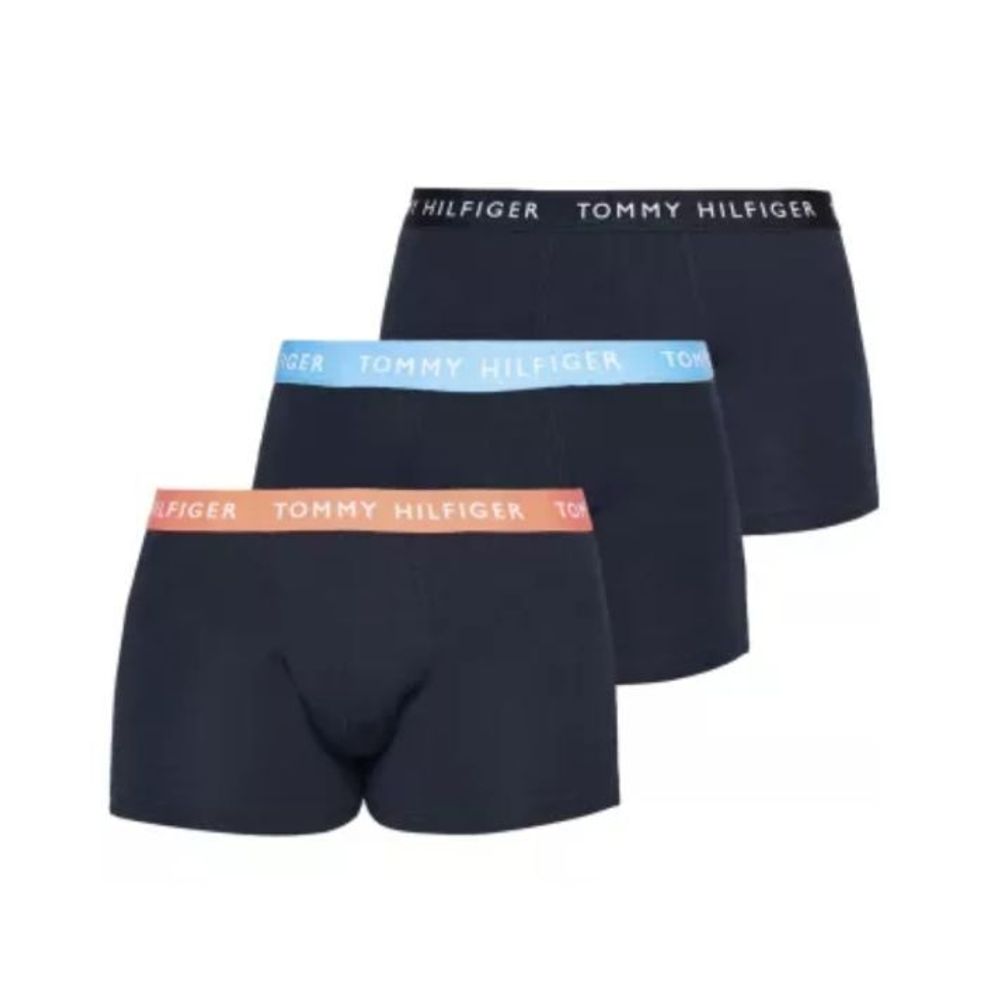 Мужские спортивные боксеры Tommy Hilfiger Trunk 3P - des sky/sft nec/iceberg