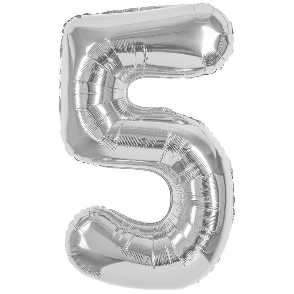 Цифра 5 серебро 40” е80