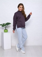 Свитшот утепленный базовый оверсайз