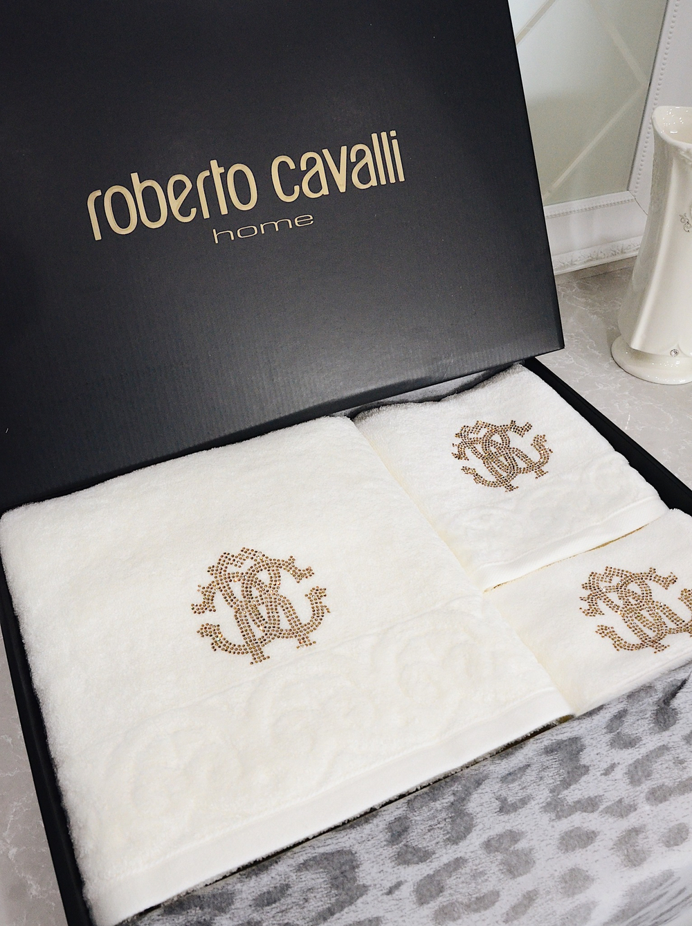 Набор полотенец Roberto Cavalli со стразами