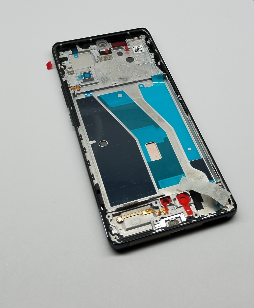 Tecno Camon 30S (CLA5) - Дисплейный модуль в сборе + шлейф кнопок + кнопки (в рамке) (АСЦ)