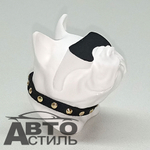 Ароматизатор-игрушка -на обдув- Собачка Бульдог -(жидк)- YC-31WSG White SUNglasses