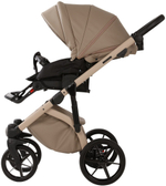 Детская коляска Adamex Chantal Pro Natura 3 в 1 CN-4-CAPPUCCINO (БЕЖ. КОЖА)