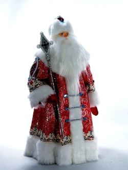 Кукла фарфоровая под елку Дед Мороз