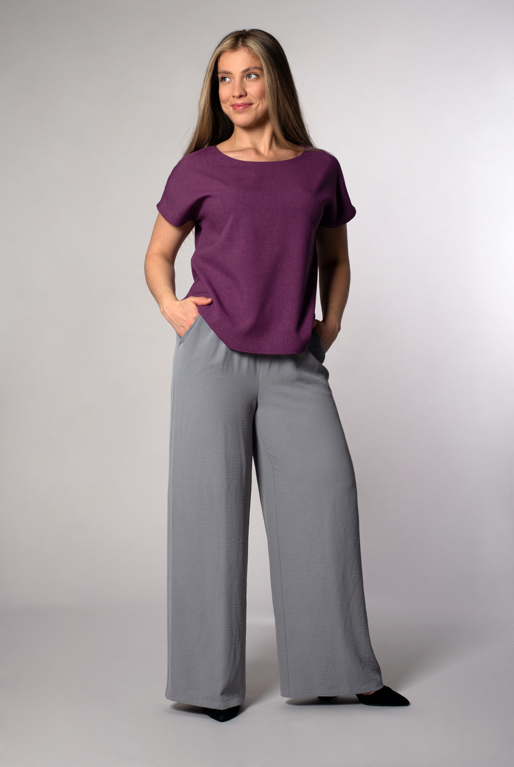 Блузка женская 3256ЗПк, Лаванда #259Л093256зпк