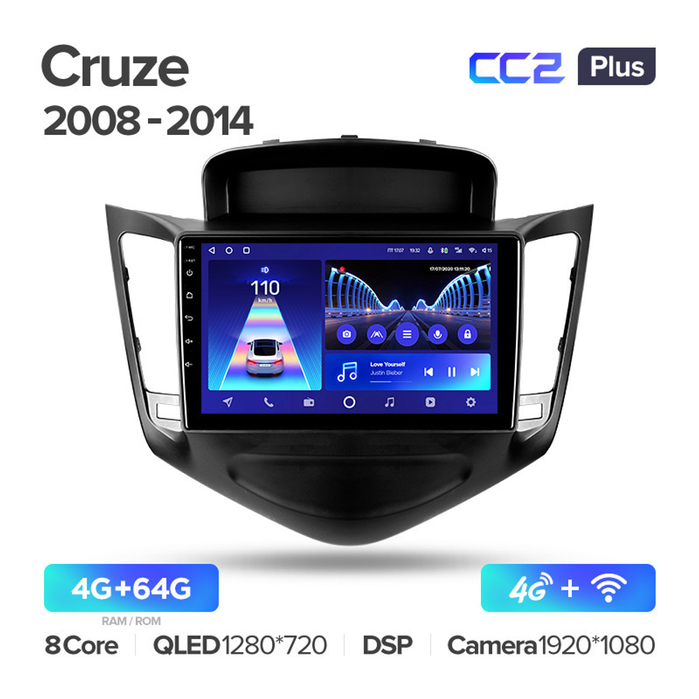 Teyes CC2 Plus 9" для Chevrolet Cruze 2008-2014