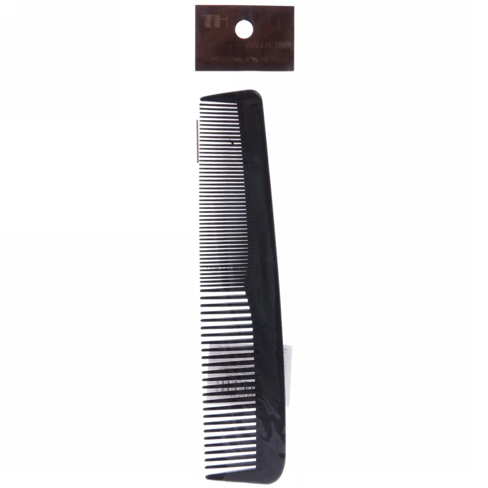 Расческа комбинированная «Мужская», цвет черный, 22см.●