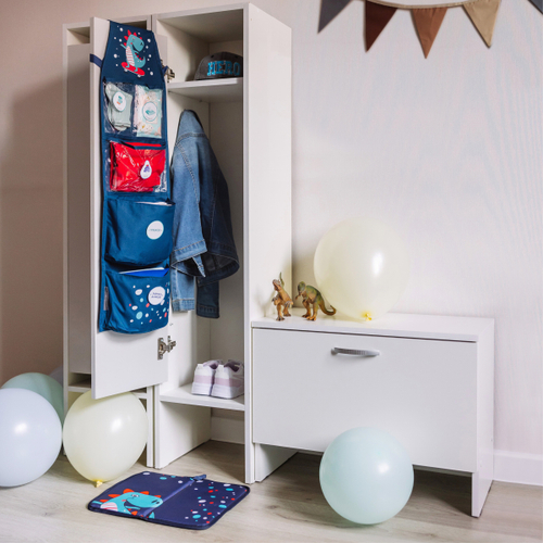 Набор для детского сада: кармашек, коврик, наклейки. Динозавр