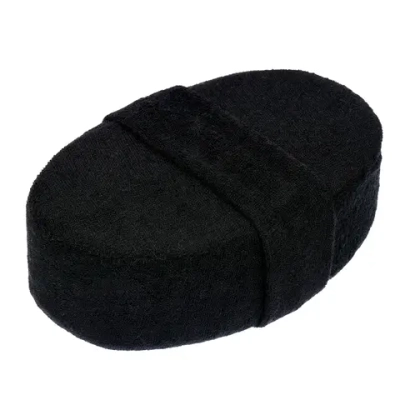 Мочалка «Мужская» объёмная, 10х15х5 с, medium/soft, чёрно-серая, для бани и сауны «Банные штучки»/ 30