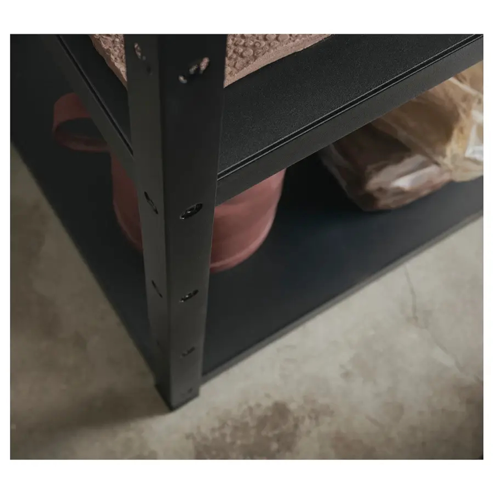 Стеллаж - IKEA BROR, 65х40х110 см, черный, БРУР ИКЕА