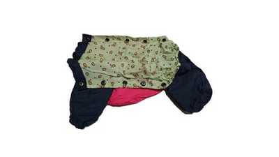 Комбинезон,  утепленный байкой 20 девочка (обхват груди 35 - 40) розовый - темно синий