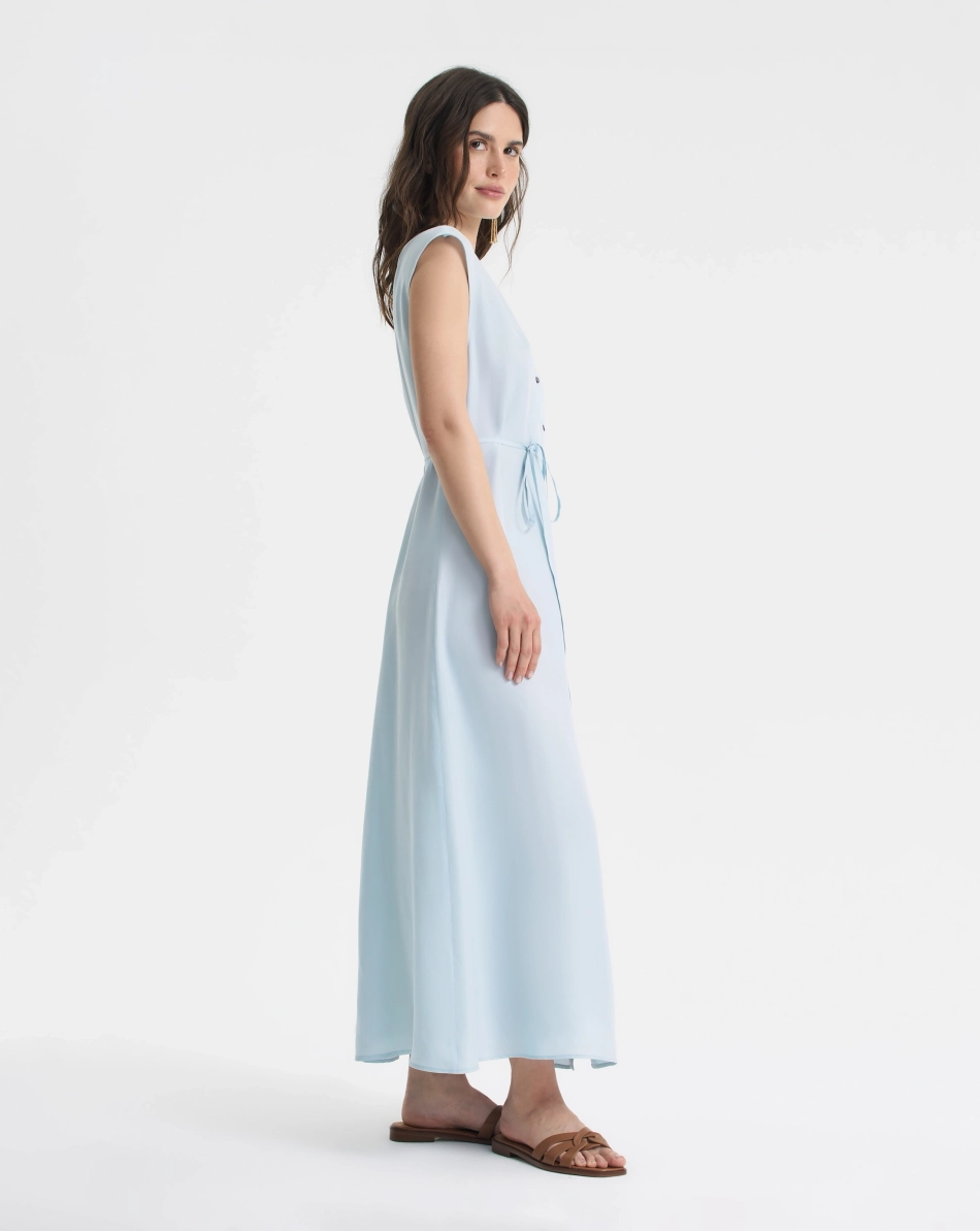 Платье-макси из купры