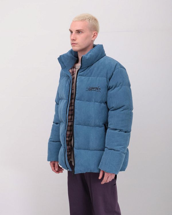 Пуховик Downjacket Velvet Голубая - фото 4