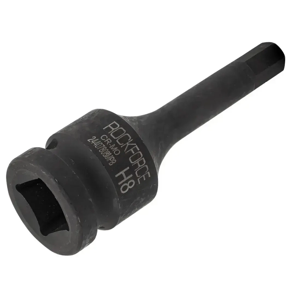 Головка-бита 8мм 1/2" 6-гранная ударная L=78мм ROCKFORCE RF-24407808MPB