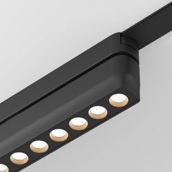DK5308-BK Светильник для трека Air, серия Grill 3000 со светодиодом, L230*W26*H60мм, 48V DC, 12W, RA?90, 36°, 3000K, IP20, черный, алюминий