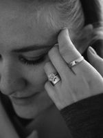 Кольцо Lilac 5, сиреневая эмаль, разъемное