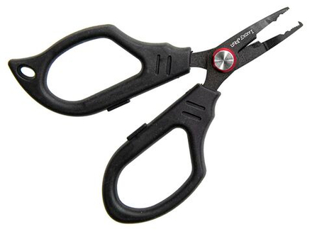 Ножницы для плетёнки с разжимом для заводных колец Lucky John MICRO GAME