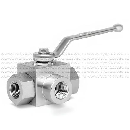 KHB3K-G1/2-L-1111-01-1 - Шаровой кран 3/2 на высокое давление, резьба G1/2"