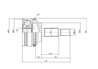 EWIGER - EW121150059-EWI - Joint Kit, drive shaft