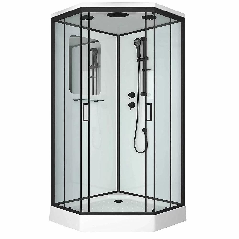 Душевая кабина Niagara Premium NG- 6902-01D BLACK 100x100