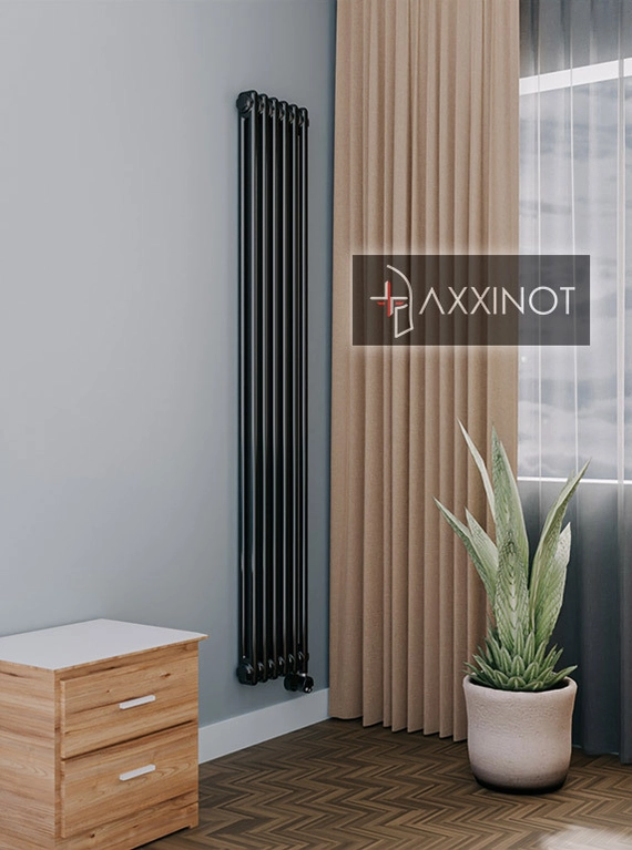 Axxinot Sentir Electric 2180 - электрический вертикальный двухтрубный трубчатый радиатор высотой 1800 мм