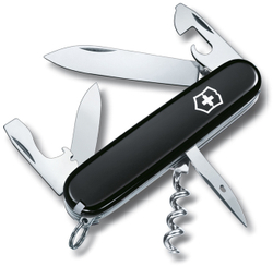 Нож Victorinox Spartan, 91 мм, 12 функций, черный