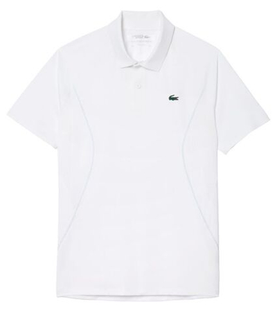 Мужское теннисное поло Lacoste Tennis x Novak Djokovic Ultra-Dry Polo - white