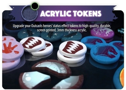 [Предзаказ] Dice Throne Outcasts - Acrylic Tokens