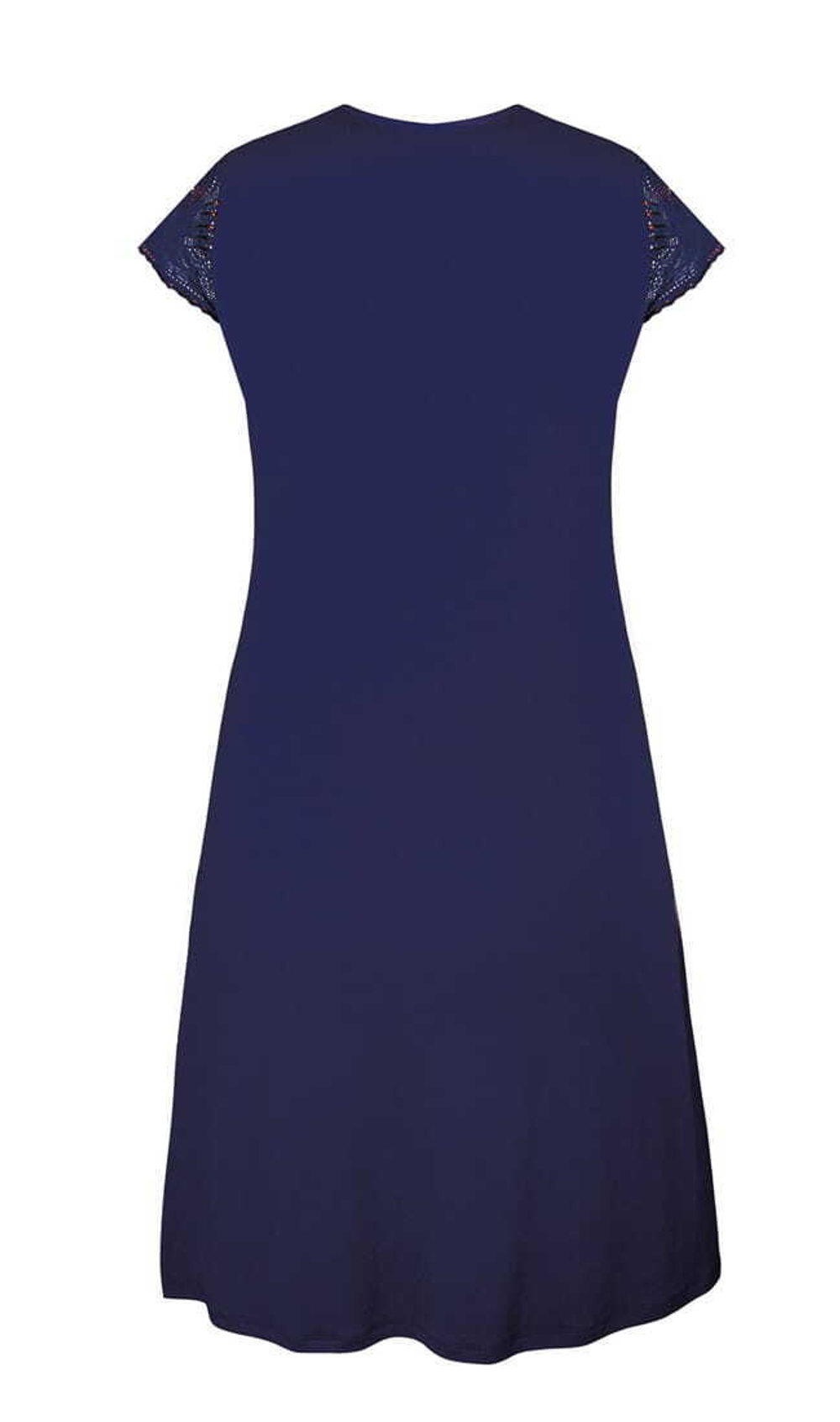 Сорочка Lorenza из вискозного полотна (Размер: XL) (Цвет: темно-синий)