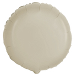 Фольгированный шар-круг, сатин, в бежевых оттенках, 46 см