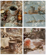 Тетрадь А5 48л. клетка "Хюгге" выборочный УФ-лак, 4 дизайна (ПОЛИНОМ)