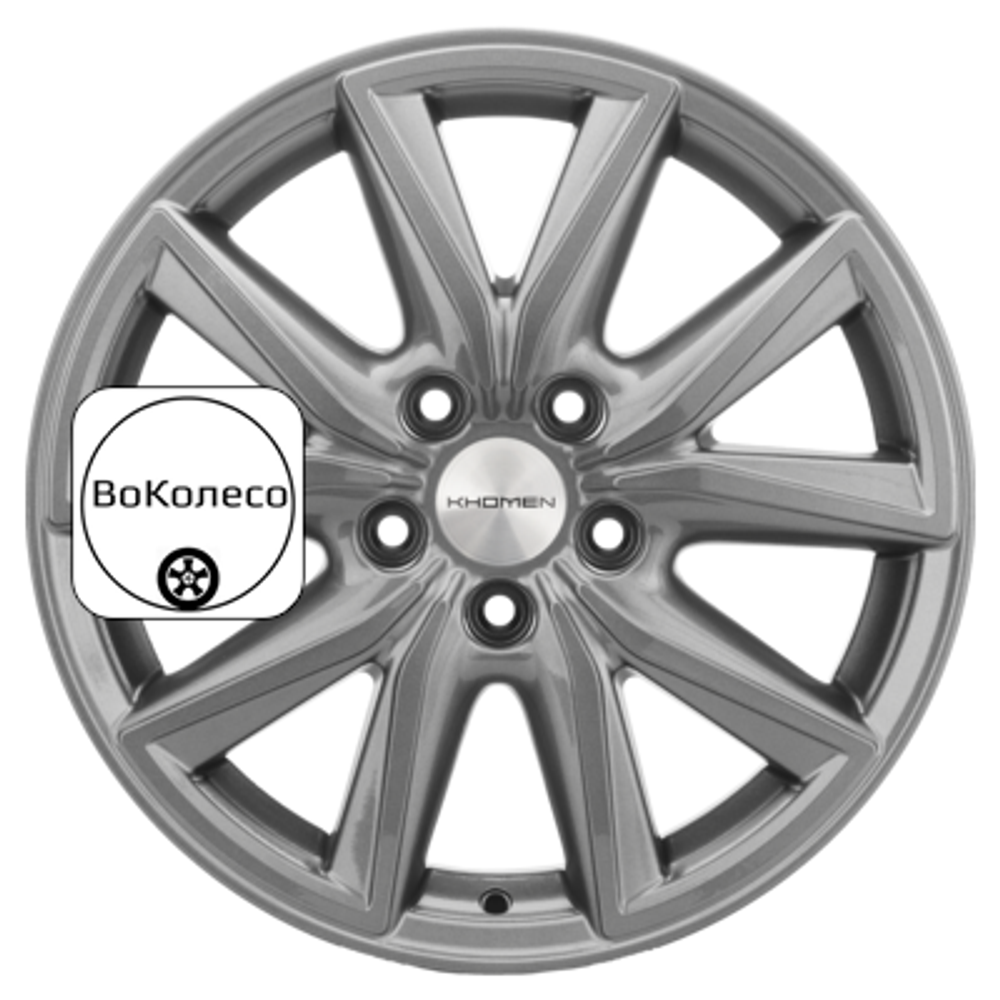 7x17/5x114,3 ET39 D60,1 KHW1706 (RAV4) Gray Khomen Wheels