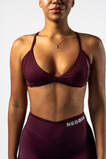 Топ Medium-Support Sports Bra TWIST-KNOT 423 Бородовый