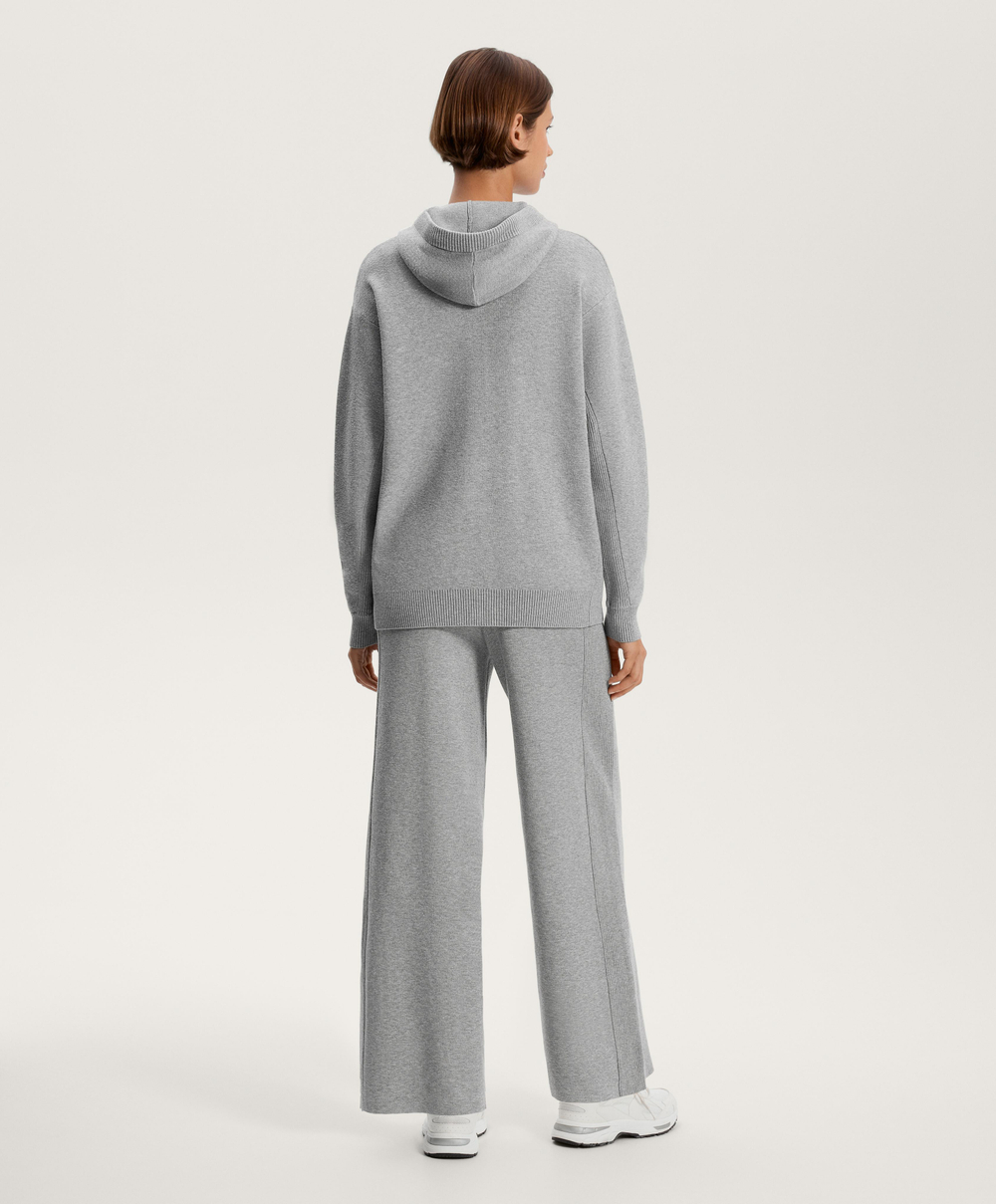 OYSHO Прямые брюки с резинкой по бокам, серый