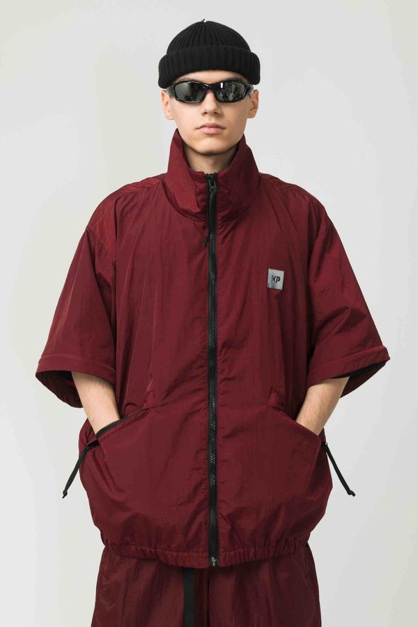 Ветровка Halfsleeve бордовая темная - фото 15