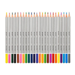 Карандаши цветные, Basir, деревянные, серия "Африка", серебристый корпус, цветная упаковка, 24 шт