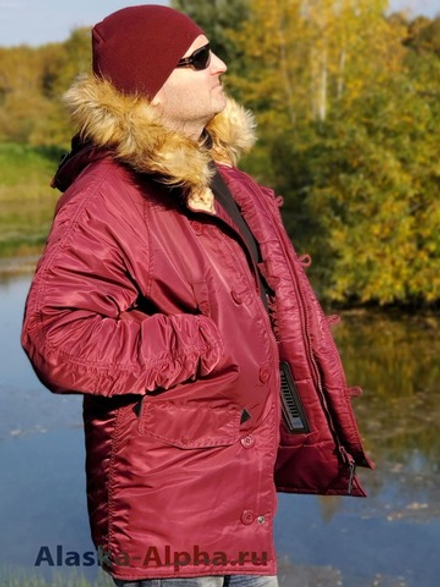 Куртка Аляска Husky Denali (бордовая - burgundy)