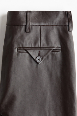 H&M Кожаные штаны, коричневый