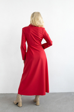 Платье пиджак Anais с акцентными манжетам фасона А-силуэт