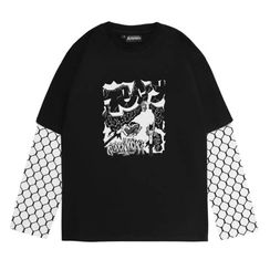 Лонгслив ATF Tec9 двойной рукав, черный