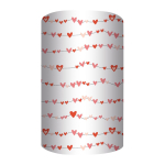 Упаковочная бумага мелованная 65-70 гр/м2 70х100см "Сердечки" (Академия Групп)